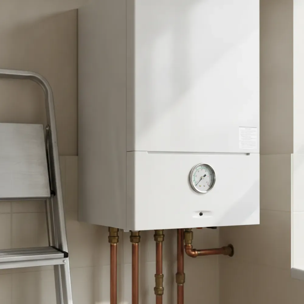 heating-system-repair-completed-boiler-wath-upon-dearne Repaired boiler with stable pressure gauge after heating repair Wath upon Dearne